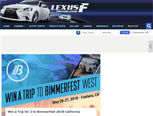 Tablet Screenshot of lexusfforum.com